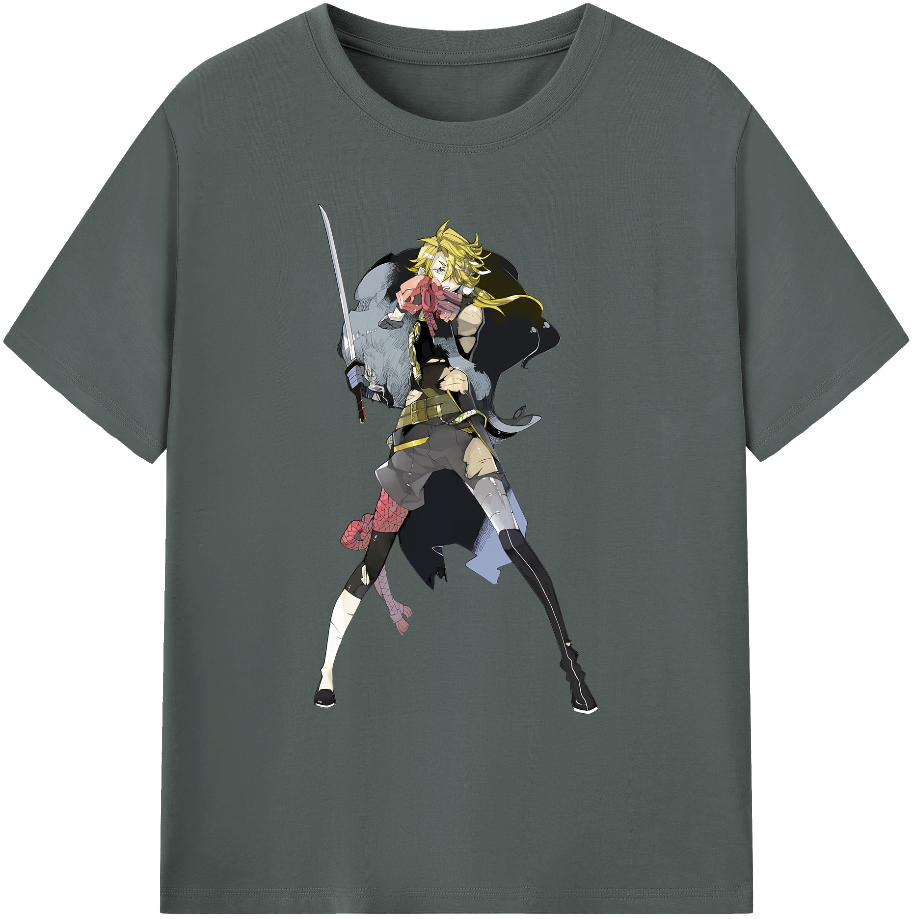 （画像用） 刀剣乱舞 Touken Ranbu 綿100％ メンズ半袖Tシャツ｜肌触りやわらか＆通気性